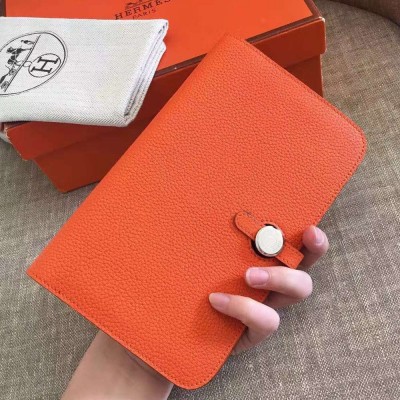 Hermes Orange Dogon Duo Combined Wallet TDBS27788