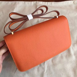 Hermes Orange Epsom Constance Elan 25cm Bag TDBS26563