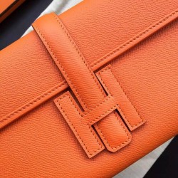 Hermes Orange Epsom Jige Elan 29 Clutch Bag TDBS26619