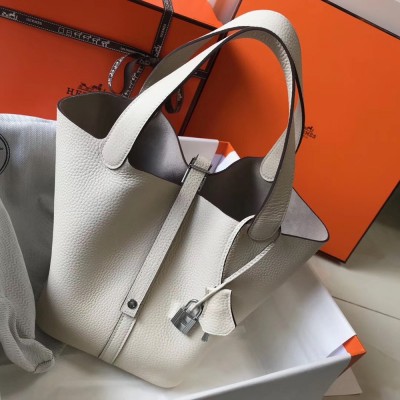 Hermes Picotin Lock 18 Bag In Beton Clemence Leather TDBS27522