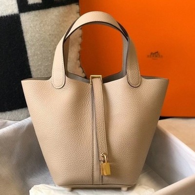 Hermes Picotin Lock 18 Bag In Trench Clemence Leather TDBS27533