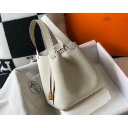 Hermes Picotin Lock 22 Bag In Beton Clemence Leather TDBS27538