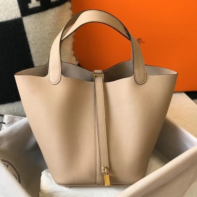 Hermes Picotin Lock 22 Bag In Trench Clemence Leather TDBS27551