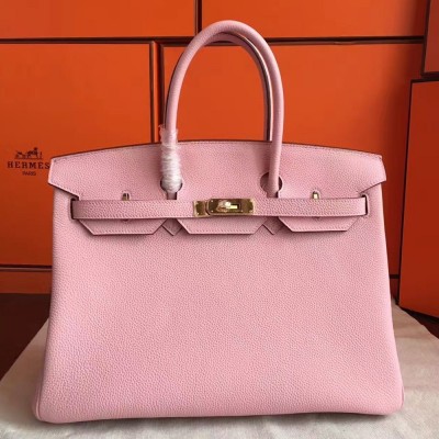 Hermes Pink Clemence Birkin 40cm Handmade Bag TDBS26294