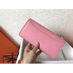 Hermes Pink Epsom Constance Long Wallet TDBS27793