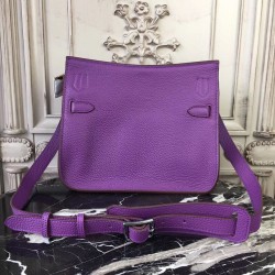 Hermes Purple Clemence Jypsiere 28cm Bag TDBS26431