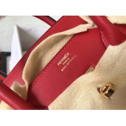 Hermes Red Birkin 30cm Swift Handmade Bag TDBS26301