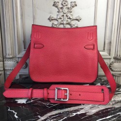 Hermes Red Clemence Jypsiere 28cm Bag TDBS26433