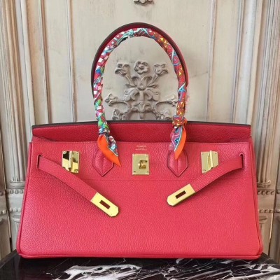 Hermes Red JPG Birkin 42cm Shoulder Bag TDBS26304