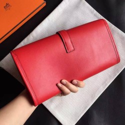 Hermes Red Swift Jige Elan 29 Clutch TDBS26620