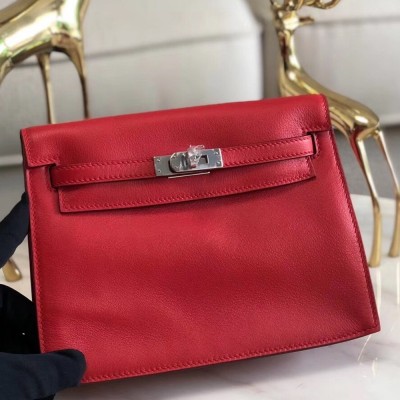 Hermes Red Swift Kelly Danse Bag TDBS27282