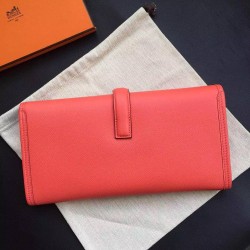 Hermes Rouge Pivoine Epsom Jige Elan 29 Clutch Bag TDBS26621