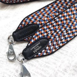 Hermes Sangle Zigzag 50 mm Bag Strap White/Blue/Orange TDBS27659