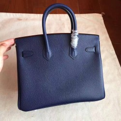 Hermes Sapphire Birkin 25cm Epsom Handmade Bag TDBS26317