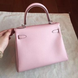 Hermes Swift Kelly 25cm Retourne Handmade Rose Dragee Bag TDBS27305