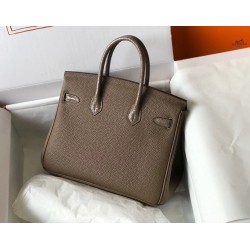 Hermes Touch Birkin 25cm Limited Edition Taupe Bag TDBS26334