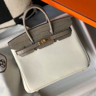 Hermes Touch Birkin 25cm Limited Edition White Bag TDBS26335