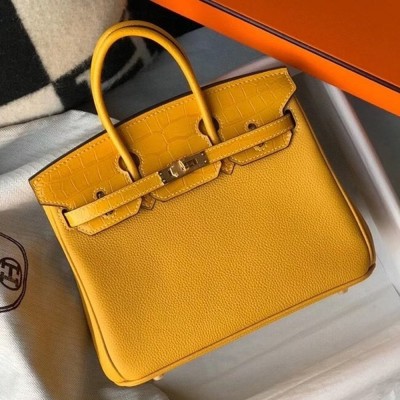 Hermes Touch Birkin 25cm Limited Edition Yellow Bag TDBS26336