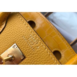 Hermes Touch Birkin 25cm Limited Edition Yellow Bag TDBS26336