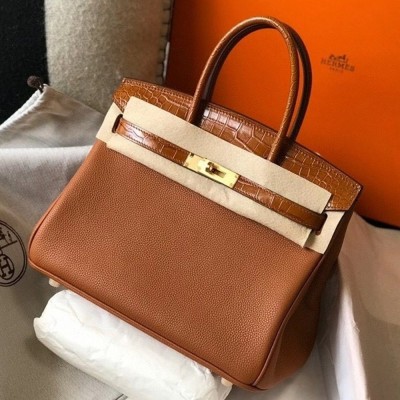 Hermes Touch Birkin 30cm Limited Edition Gold Bag TDBS26345