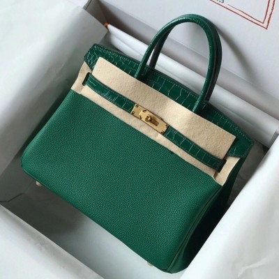 Hermes Touch Birkin 30cm Limited Edition Green Bag TDBS26346