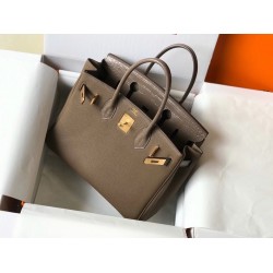 Hermes Touch Birkin 30cm Limited Edition Taupe Bag TDBS26347