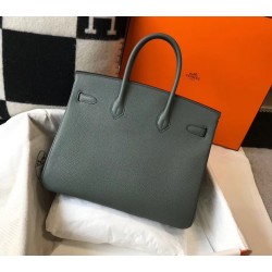 Hermes Vert Amande Clemence Birkin 35cm Bag TDBS26355