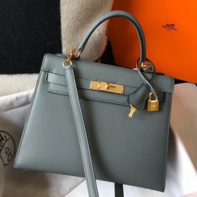 Hermes Vert Amande Epsom Kelly 28cm Sellier Bag GHW TDBS27325