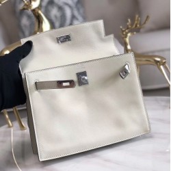 Hermes White Swift Kelly Danse Bag TDBS27340