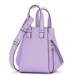 Loewe Compact Hammock Bag in Light Mauve Grained Calfskin TDBS27901