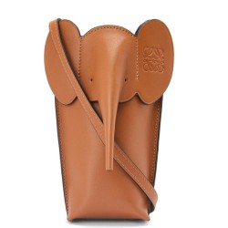 Loewe Elephant Pocket in Brown Calfskin TDBS27836