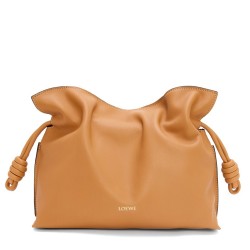 Loewe Flamenco Clutch Bag in Warm Desert Nappa Calfskin TDBS27852