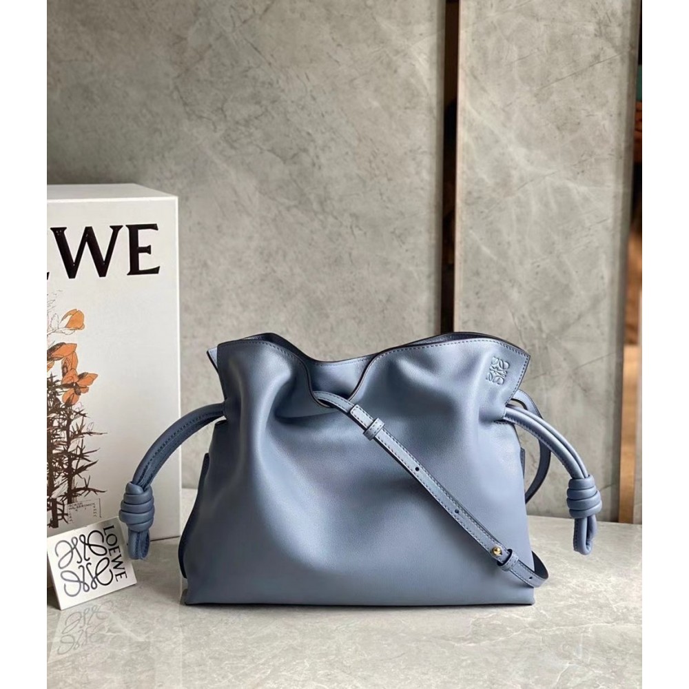 Loewe Flamenco Clutch In Atlantic Blue Nappa Leather TDBS27854