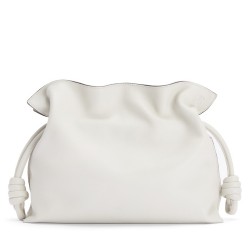 Loewe Flamenco Clutch In White Nappa Leather TDBS27858