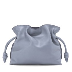 Loewe Flamenco Mini Clutch In Atlantic Blue Nappa Leather TDBS27860