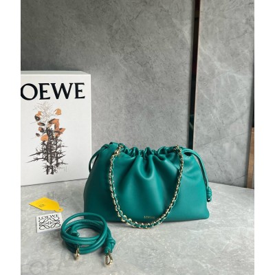 Loewe Flamenco Purse in Emerald Green Nappa Lambskin TDBS27877