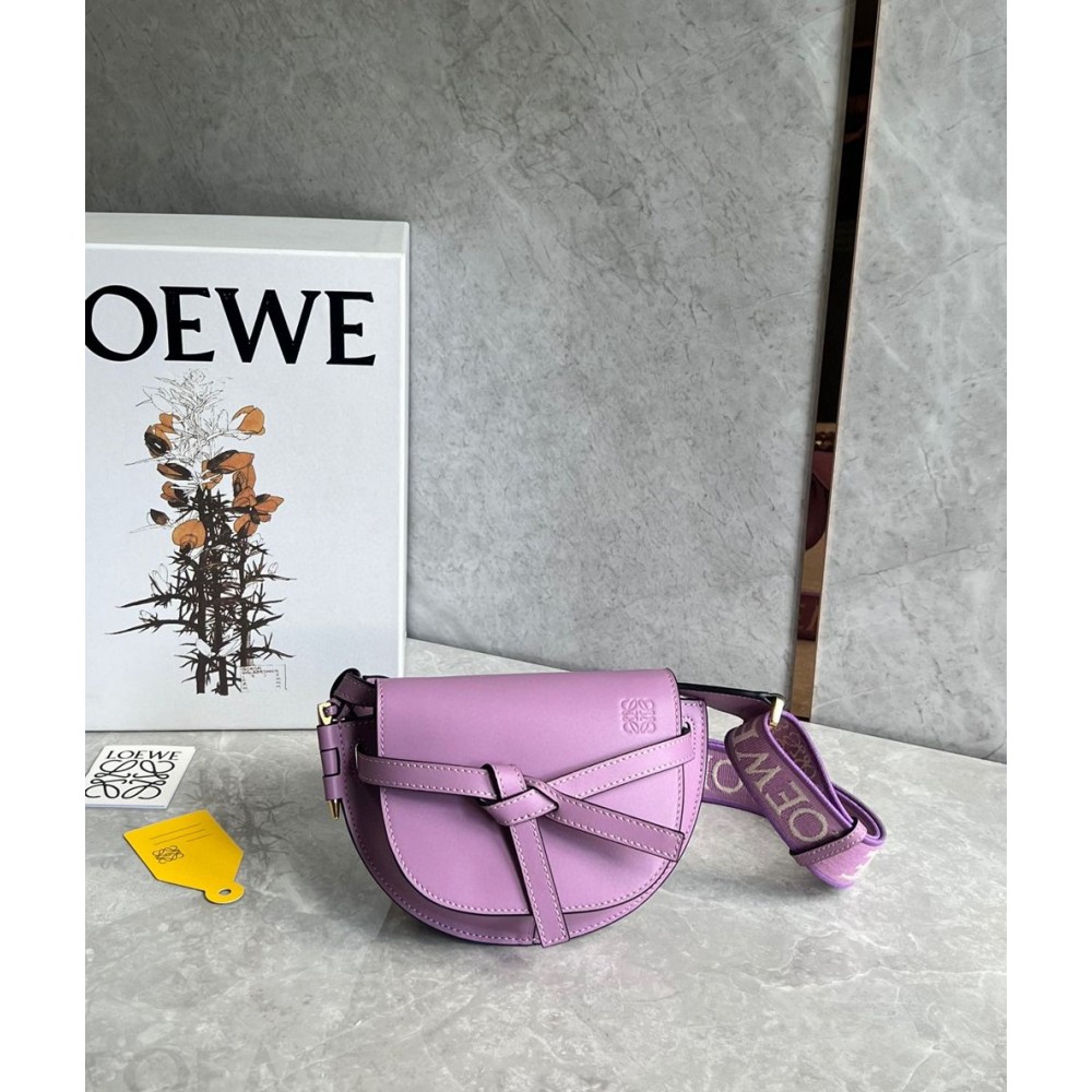 Loewe Gate Dual Mini Bag in Guimauve Calfskin TDBS27880