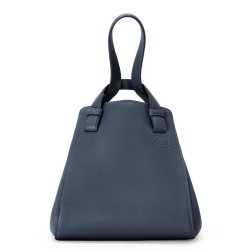 Loewe Hammock Nugget Bag In Navy Blue Calfskin TDBS27909