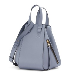 Loewe Hammock Small Bag In Atlantic Blue Calfskin TDBS27911