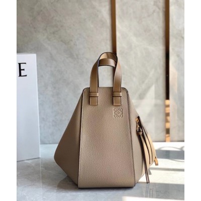 Loewe Hammock Small Bag In Sand Grained Leather TDBS27912