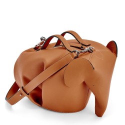 Loewe Large Elephant Bag in Brown Calfskin TDBS27839