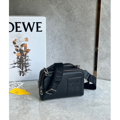 Loewe Mini Camera Crossbody Bag in Black Calfskin TDBS27831