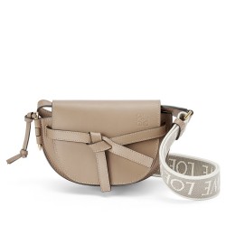 Loewe Mini Gate Dual Bag In Sand Calfskin TDBS27890