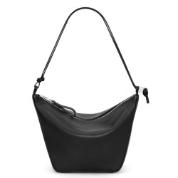 Loewe Mini Hammock Hobo Bag in Black Calfskin TDBS27920