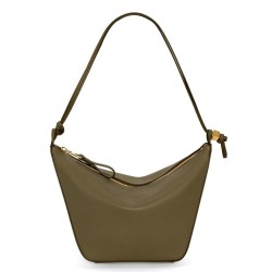 Loewe Mini Hammock Hobo Bag in Dark Green Calfskin  TDBS27923