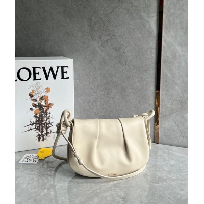 Loewe Paseo Satchel Bag in Angora Nappa Leather TDBS28010