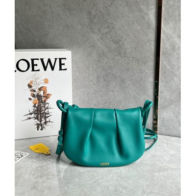 Loewe Paseo Satchel Bag in Green Nappa Leather TDBS28012