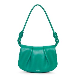 Loewe Paseo Satchel Bag in Green Nappa Leather TDBS28012