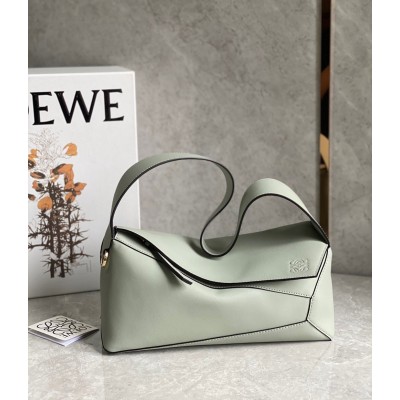 Loewe Puzzle Hobo Bag In Light Celadon Nappa Calfskin TDBS27931