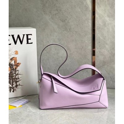 Loewe Puzzle Hobo Bag In Pink Nappa Calfskin TDBS27932